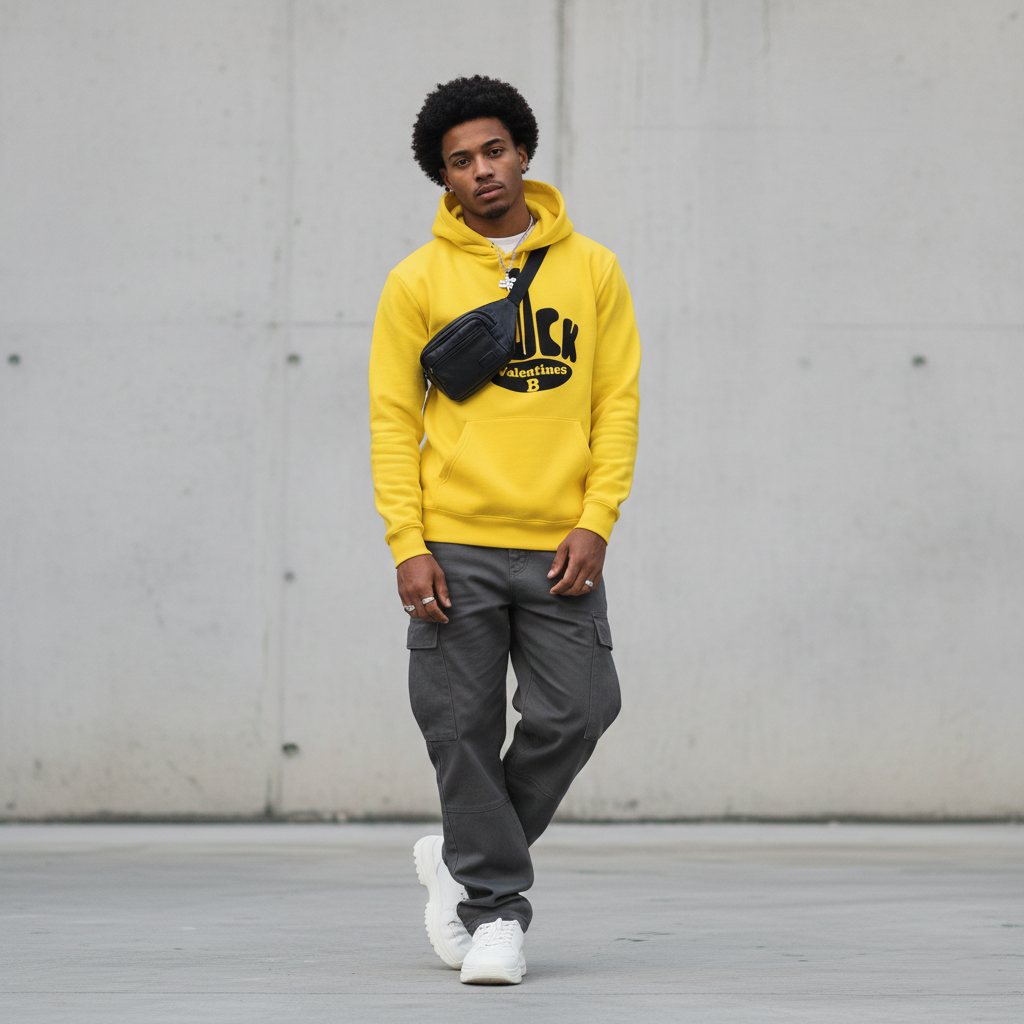 YELLOW “F*CK VALENTINES” HOODIE